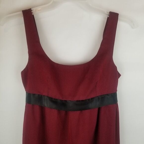 SO WEAR IT DECLARE IT Burgandy Empire Dress with back sash tie. SIZE M. - Picture 11 of 14